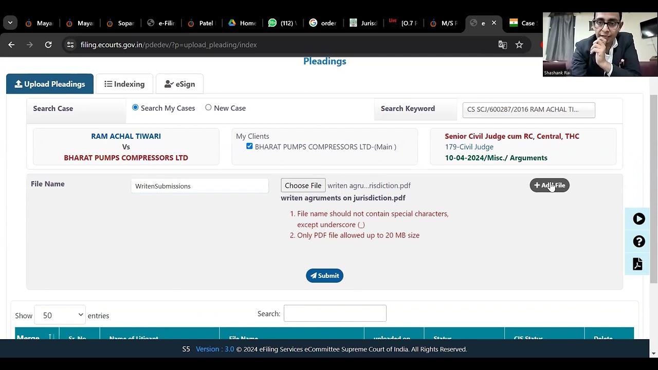 How to e-file evidence, reply, written submission in Delhi District Court ? #efiling #efilingportal