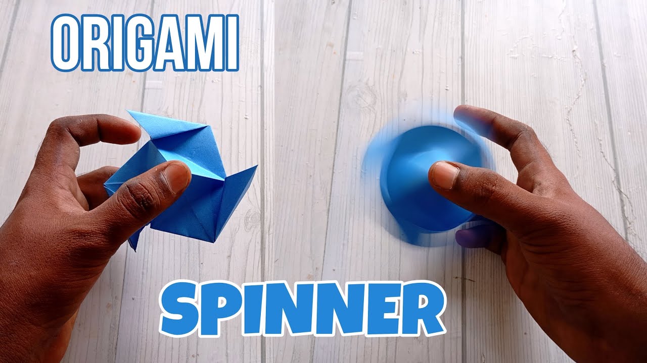 SPINNER ORIGAMI| HOW TO MAKE A SPINNER CRAFT| STEP BY STEP FOLDING| #spinner #origami #tutorial