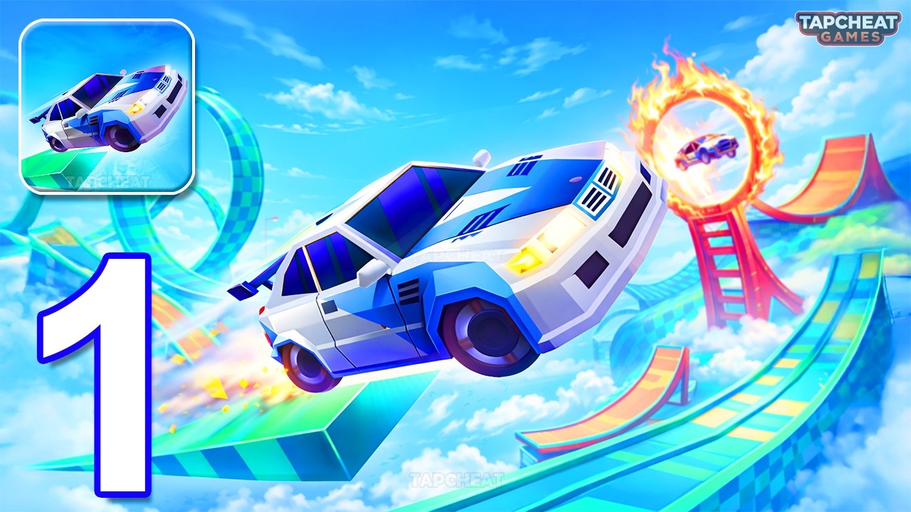 Ramp Racing 3D: Extreme Race - Gameplay Walkthrough Part 1 - Car Race Stunt Ramps (Android, iOS)