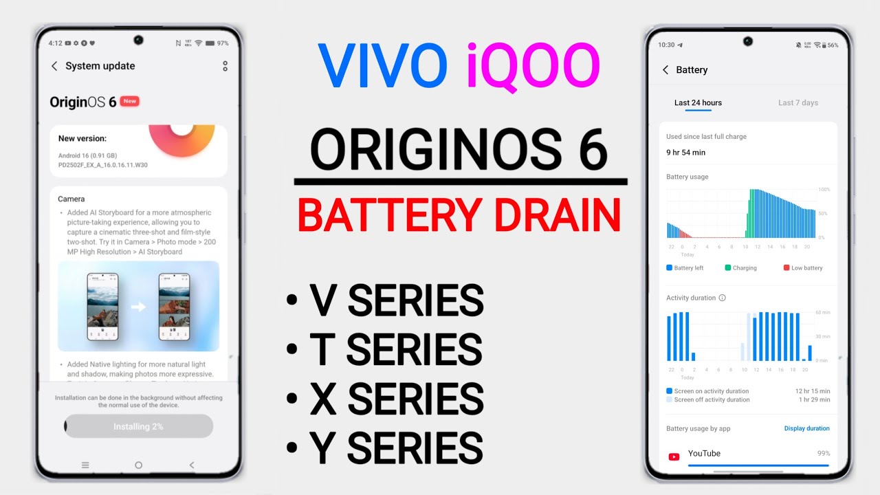 Vivo/iQOO Origin OS 6 Battery Drain - 100% Solution | Saving Tips | How to Fix Battery Drain