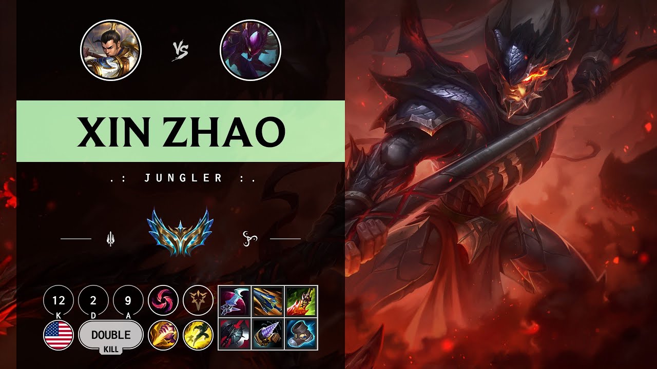 Xin Zhao Jungle vs Kha'Zix - NA Challenger Patch 14.9