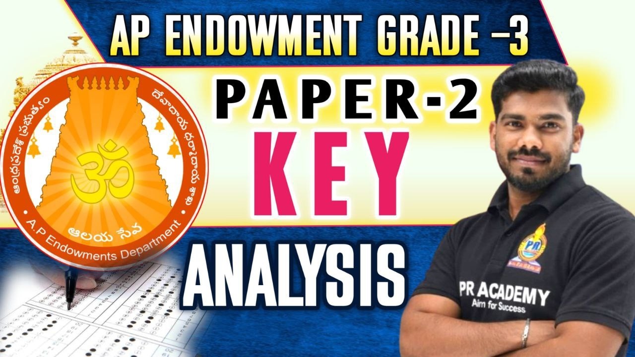 🎯 AP Endowment Grade-3 2026 Paper-2 Answer Key | Hindu Philosophy & Temple System LIVE | PR ACADEMY🚨