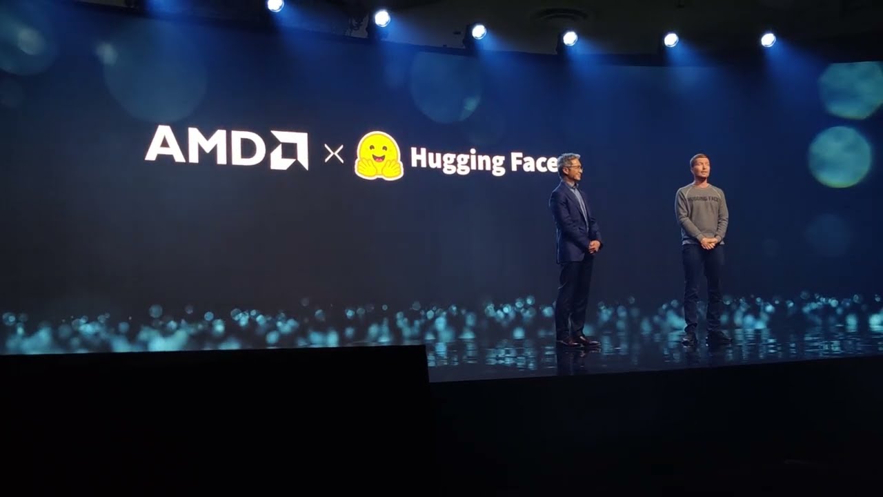 Victor Peng introduces Clement Delangue, CEO, Hugging Face