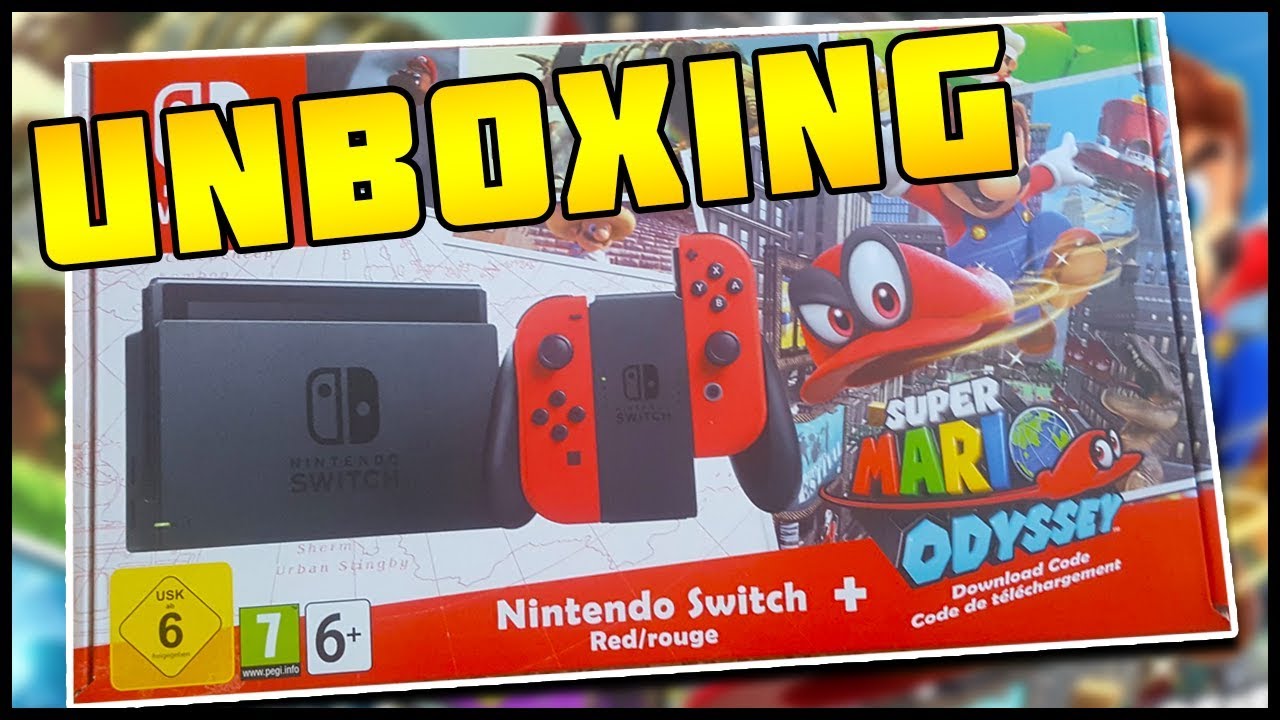 Super Mario Odyssey Limited Edition Switch Unboxing