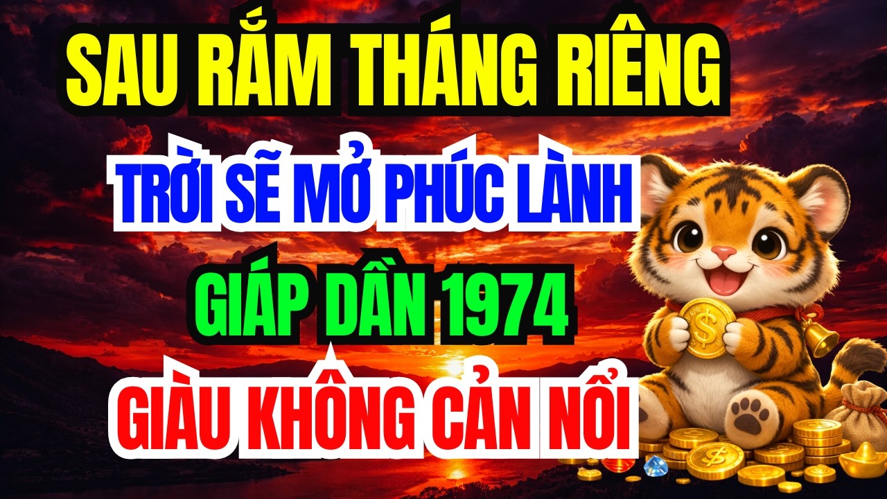 Chúc Mừng Tuổi Giáp Dần 1974 - Sau Ngày Vía Thần Tài TRỜI SẼ MỞ PHƯỚC, Giàu Không Cản Nổi.