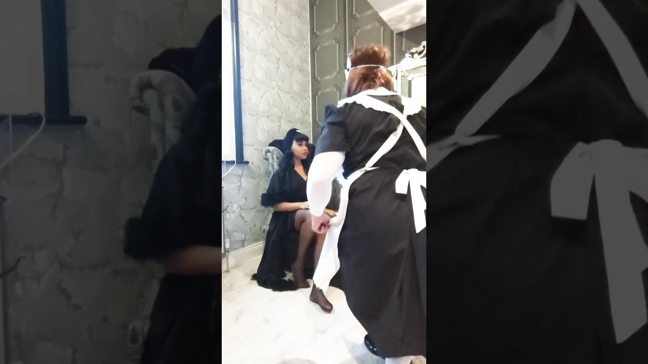 Sissy maid lace and clean my boots