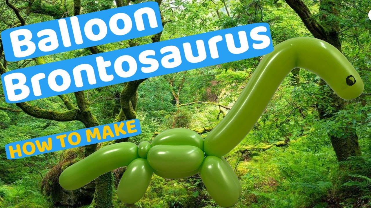 How to make a balloon dinosaurs brontosaurus? BalloonPlay 🎈