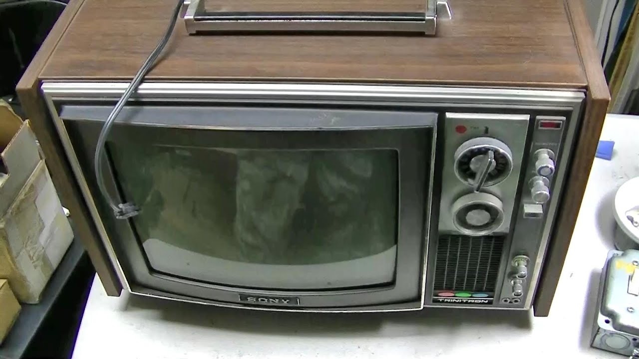 1974 Sony Trinitron KV1212 Repair Color Television Portable TV