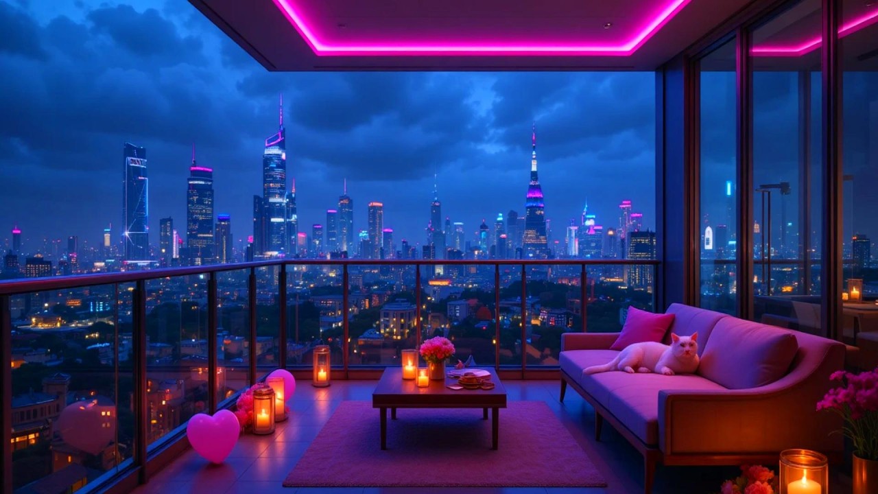 Midnight Lofi Space Rain 🌙 Calm Hip Hop Music for Study Time & Relaxation