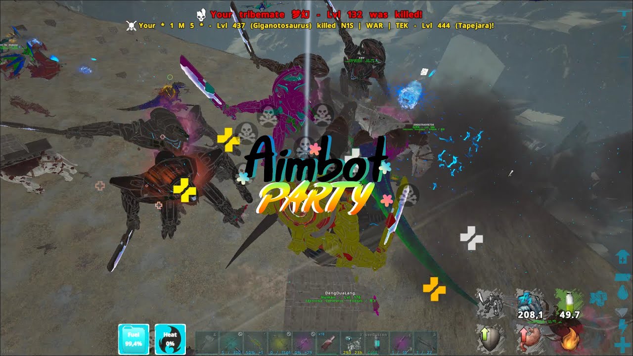 Bng/Gangshit aimbot War | Ark Official PvP | Red Bull | highlights #7