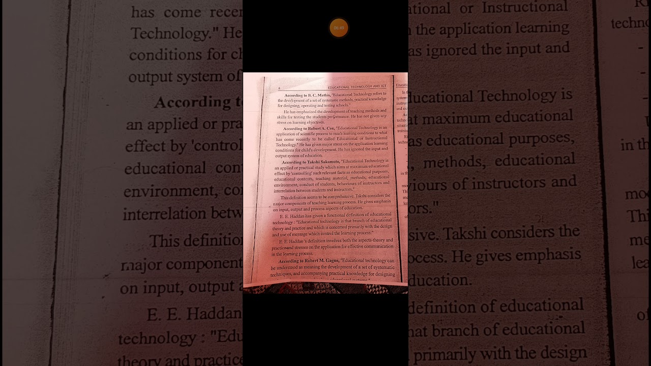 unit 1  sub unit 1 subject code 203 Topic introduction to Educational Technology....