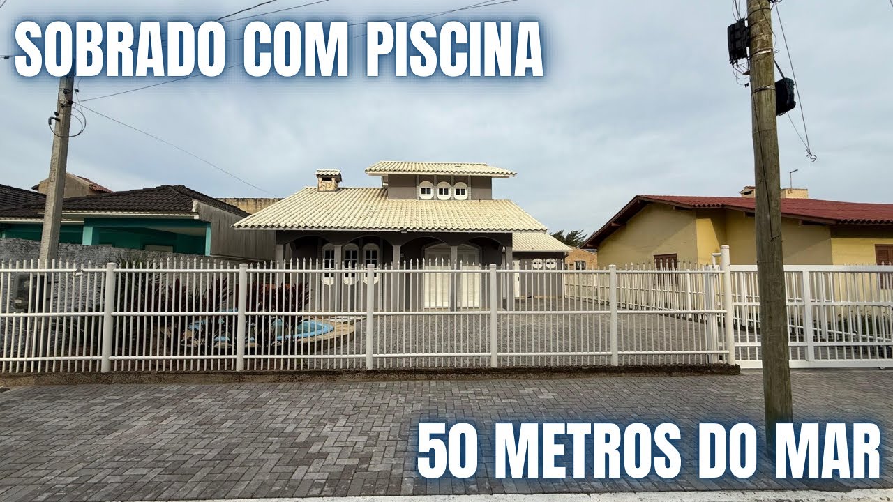SOBRADO COM PISCINA A 50 METROS DO MAR | IMOBILIÁRIA MEDEIROS - TRAMANDAÍ / RS