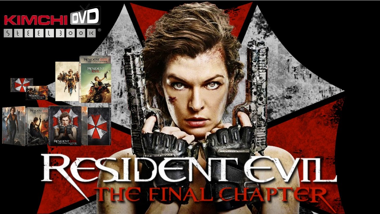 KimchiDVD Resident Evil The Final Chapter Fullslip & Lenticular Steelbook.