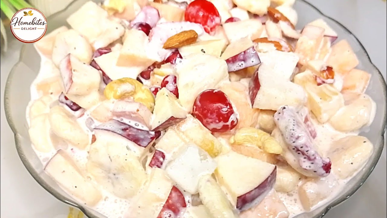Creamy Fruit Chaat Recipe | Ramadan Special Healthy Dessert | Quick & Easy Fruit Cream