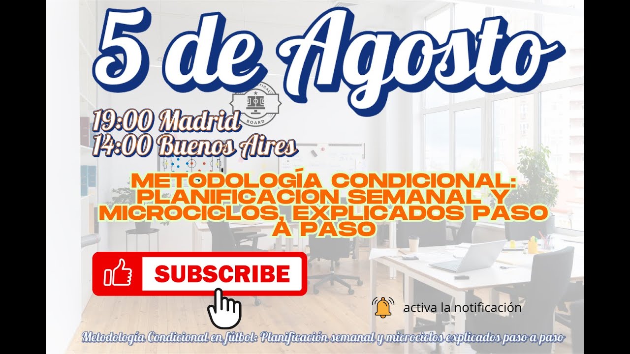 Metodología Condicional en fútbol: Planificación semanal y microciclos explicados paso a paso