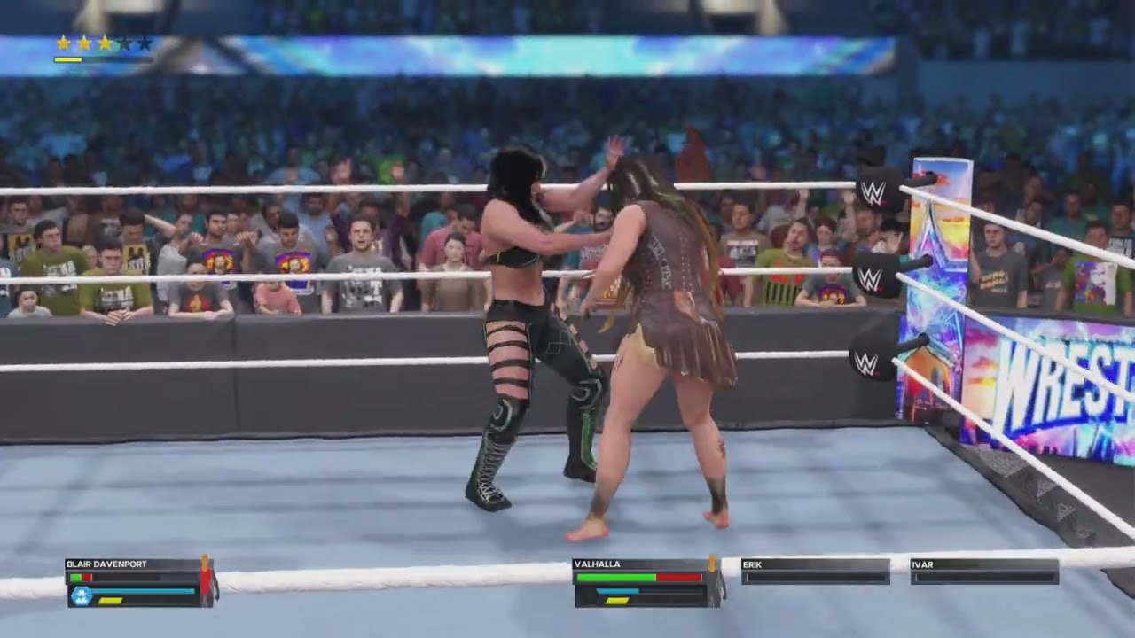 WWE 2K23 Blair Davenport & Valhalla Gameplay