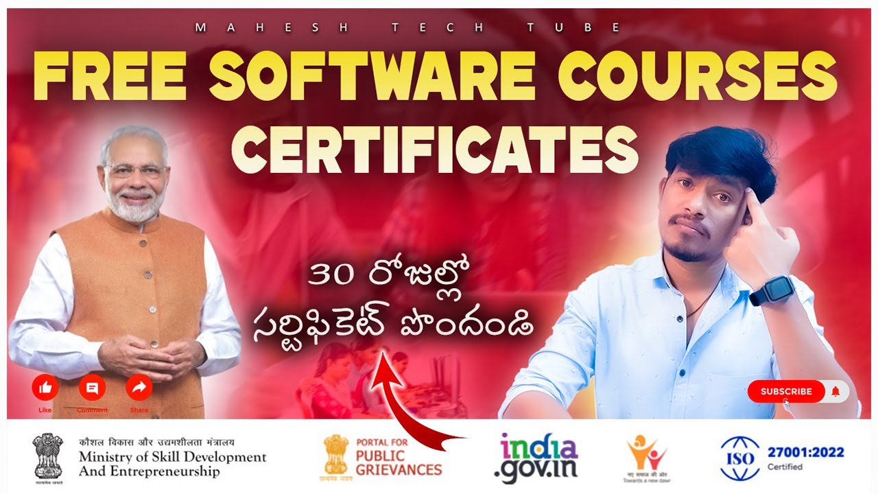 FREE online courses with government certificates | Skill india digital hub explained