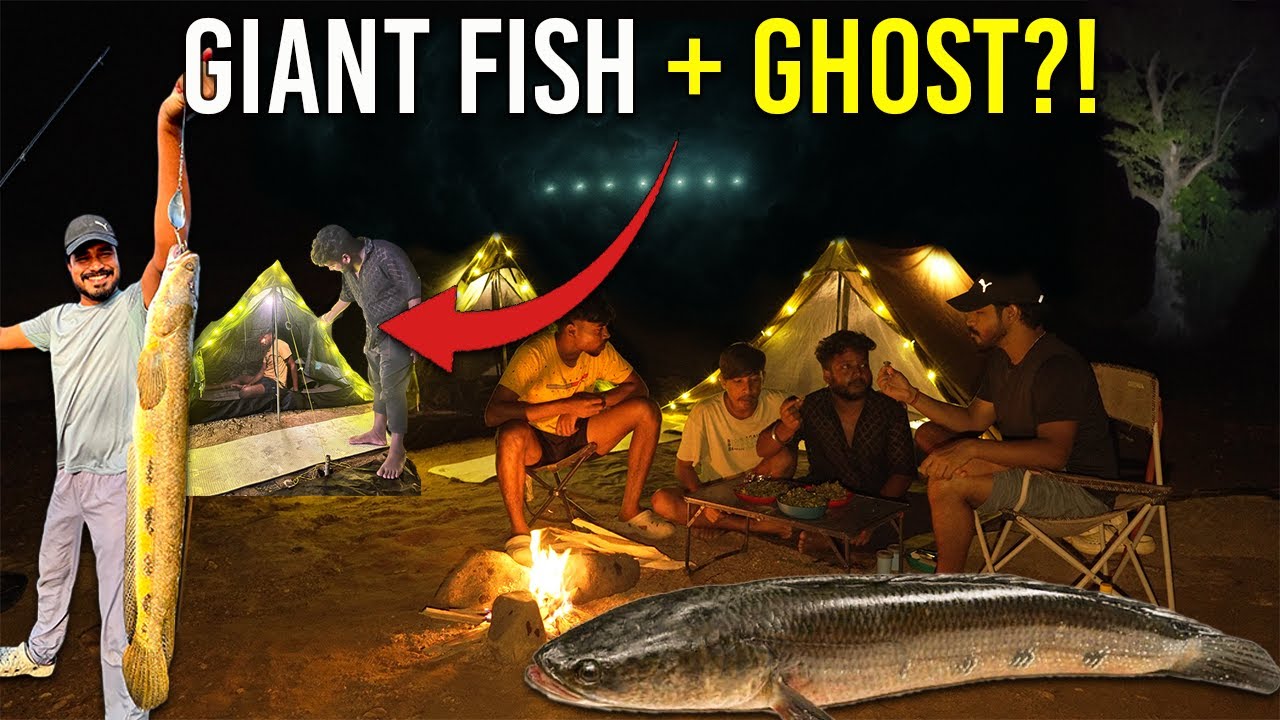 We Camped in a Jungle by the River... Caught a GIANT Fish, But Then Bhola Got Possessed!