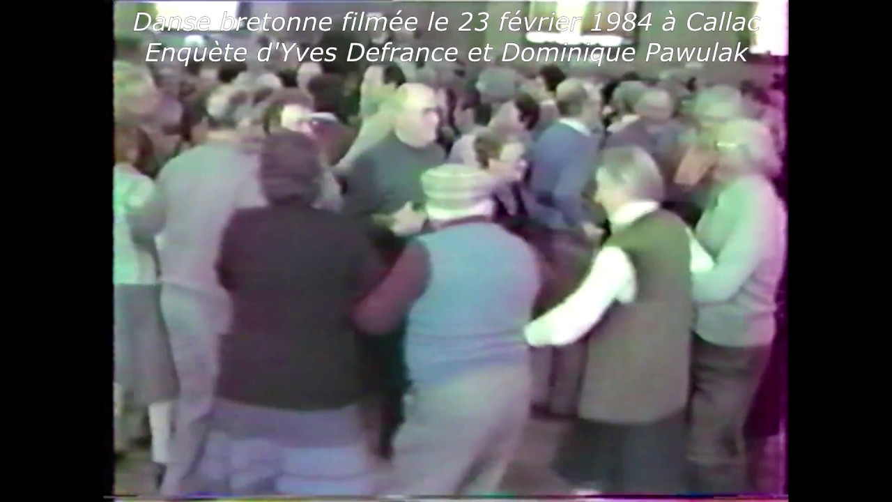 DANSE BRETONNE en 1984 (3/13) : gavotte filmée à Callac par Yves Defrance et Dominique Pawulak