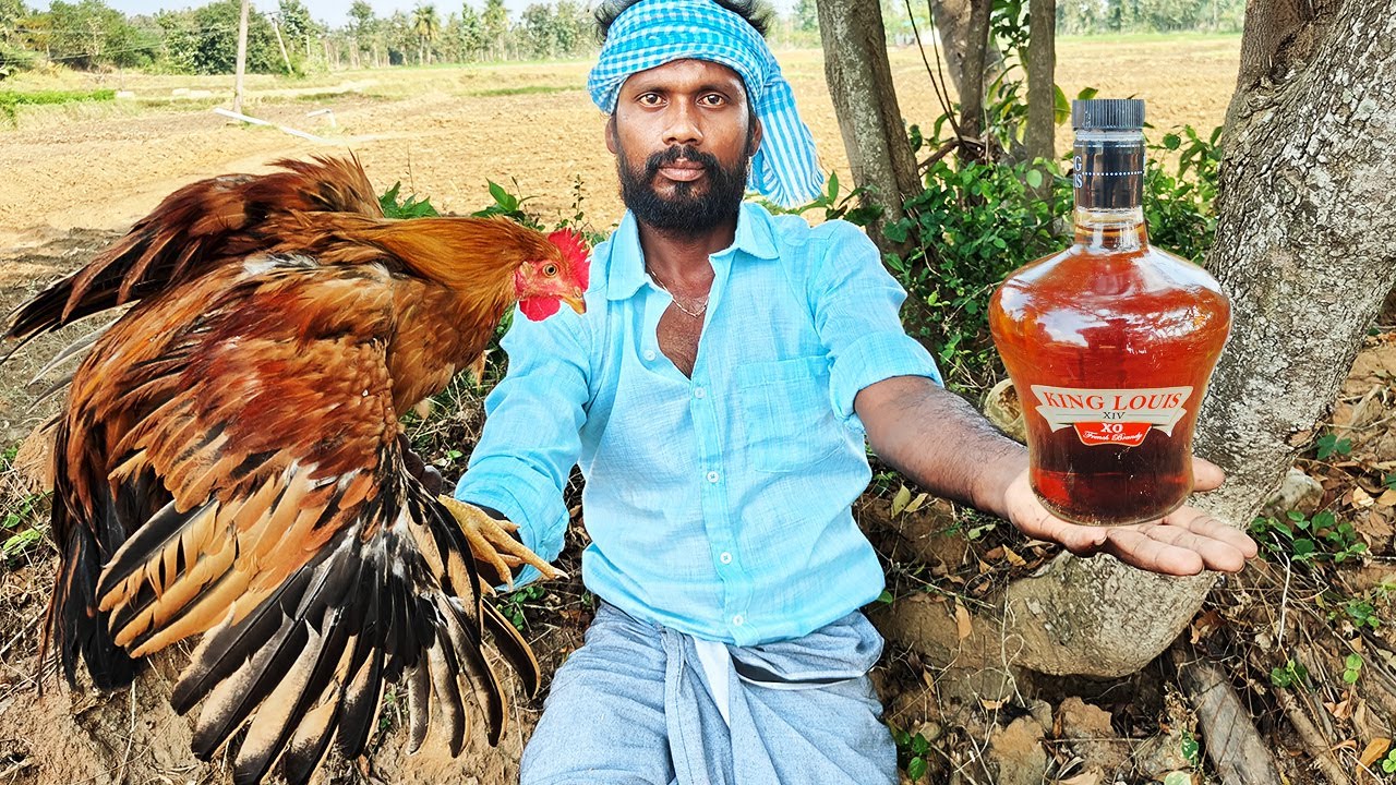 BRANDE - CHICKEN Gurvy Village Style Cooking & Eating in POWER STAR