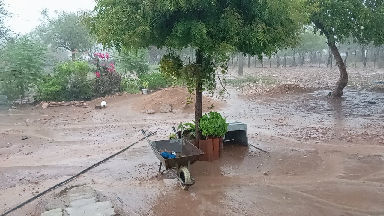 Tarde de muita chuva aqui na nossa cidade de Betânia Pernambuco, a terra agora molhou