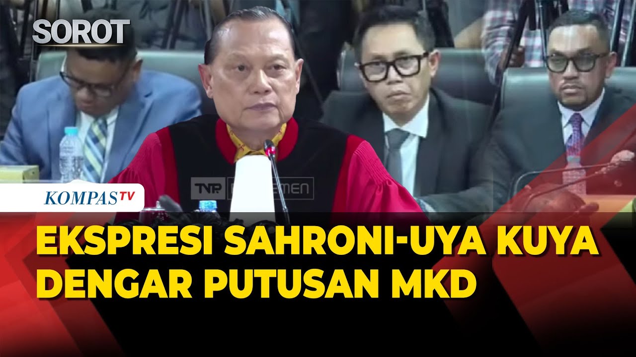 Uya Kuya Menunduk! Ekspresi Sahroni-Eko Patrio saat Dengar Putusan MKD DPR di Sidang Etik