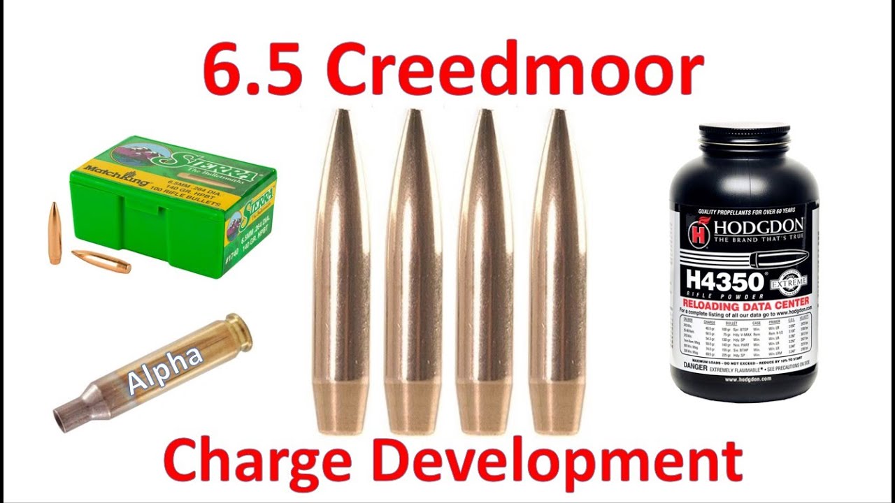 6.5 Creedmoor Sierra Matchking 140gr Charge Development   Custom Savage 110