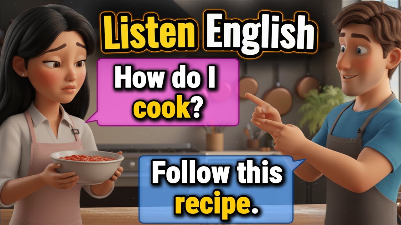 Learn English by Listening: Slow Cooking Masterclass Conversations for ESL, Vocabulary & Listening