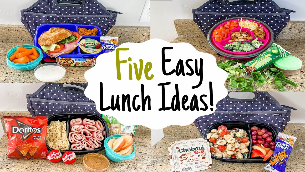 5 TASTY Cold Lunchbox Ideas | Quick & Easy Recipes for Work & School