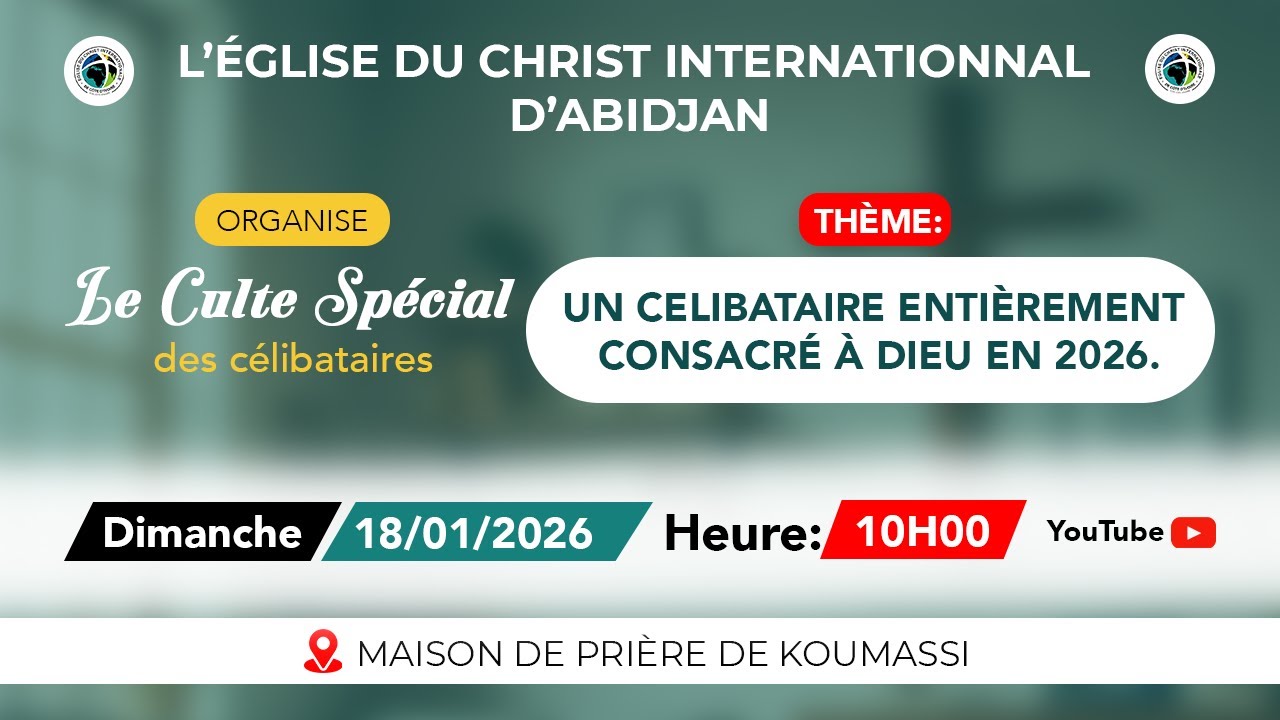 Culte spécial des célibataires à la maison de prière de Koumassi