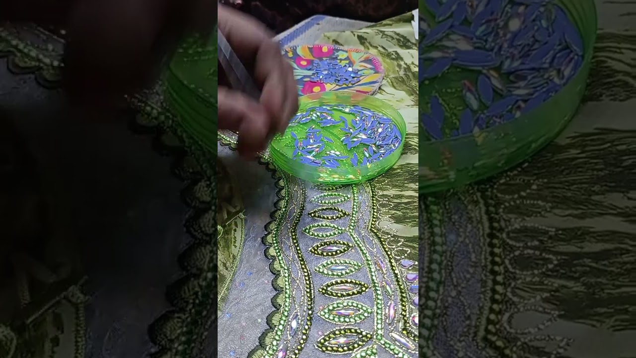 ওমানী মহিলাদের পোশাক এমব্রয়ডারি প্লাস পাথরের কাজ কিভাবে করি দেখুন ঘরে বসে টাকা ইনকাম করার সুযোগ