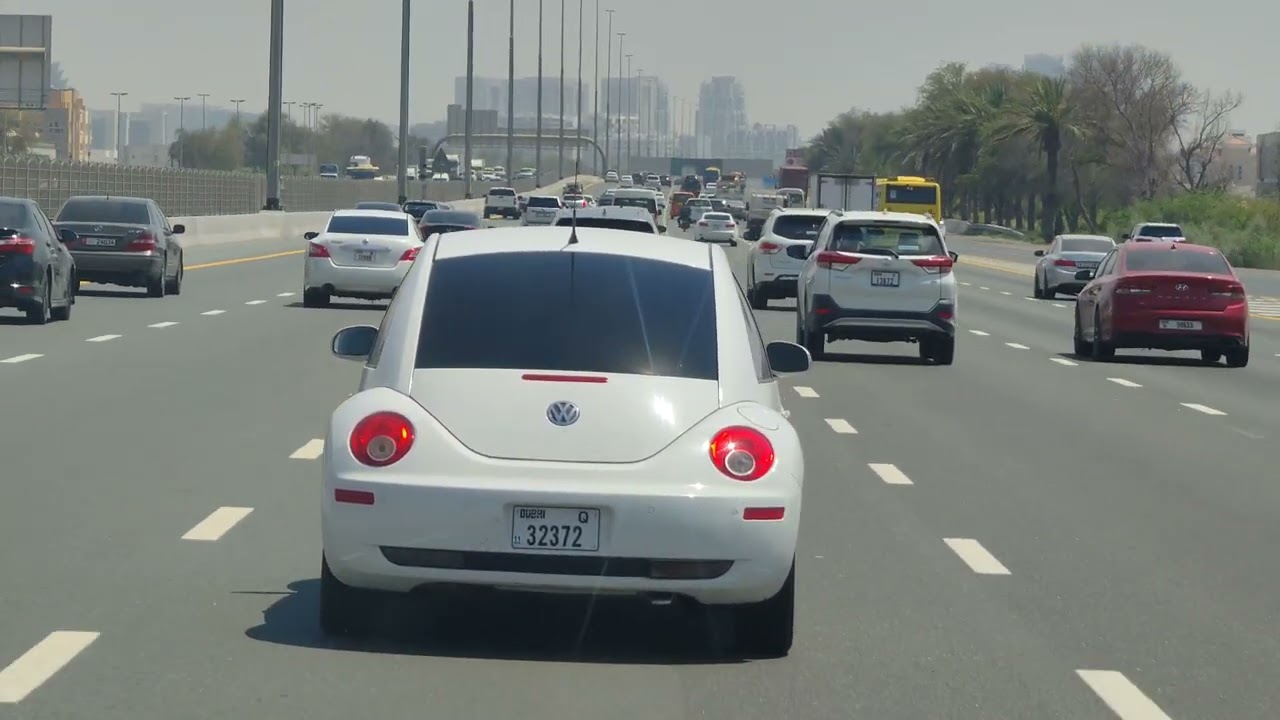 DUBAI - Driving Along The Sheikh Mohammed Bin Zayed Road 14-6-2024