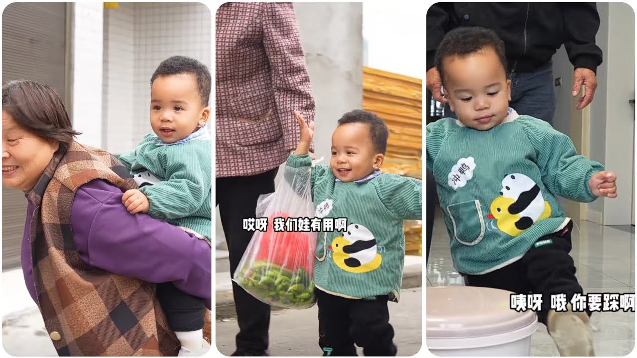 Kai Kai is Getting More Capable, Now Helping Grandma with Tasks💪💖