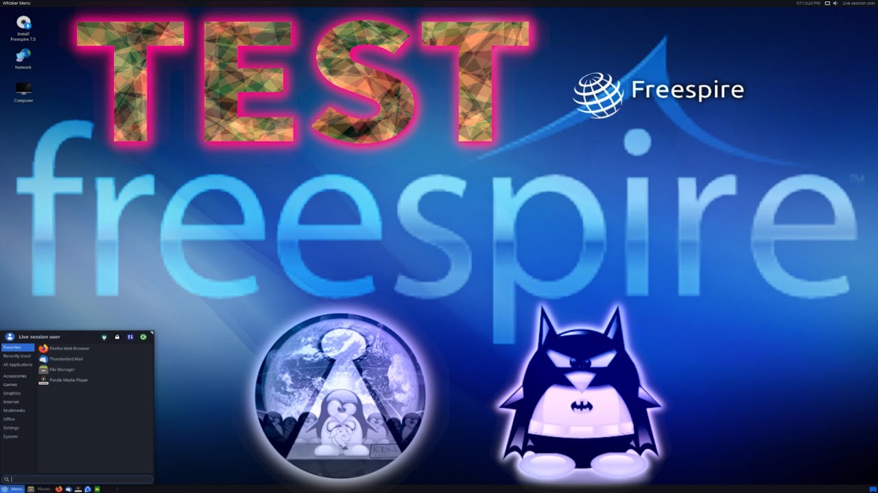Przegląd Linux Freespire 7.5 XFCE Bezpłatna wersja Linspire Lindows, Opensystems LLC USA.