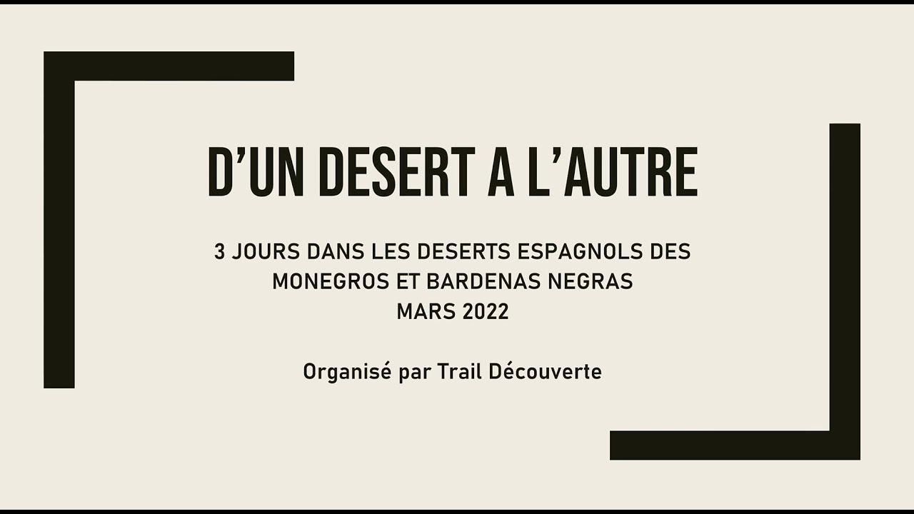 D'un désert à l'autre jour 2022 - Monegros et Bardenas Negras - Ep 2