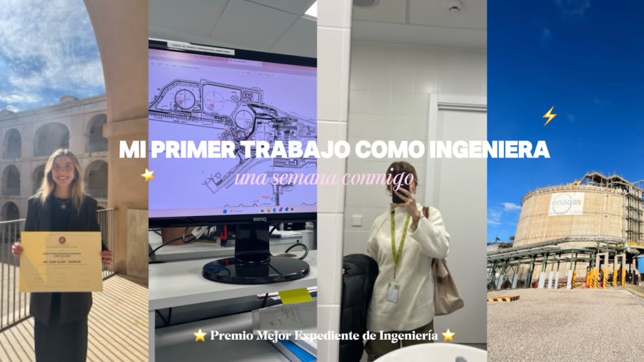mi primer trabajo siendo ingeniera ⭐️ y me dan el premio a mejor expediente del grado ⚡️