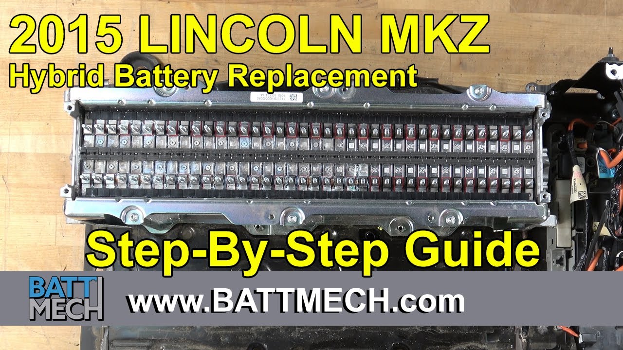 Как заменить/отремонтировать/починить модуль аккумуляторной батареи гибридного автомобиля Lincoln...