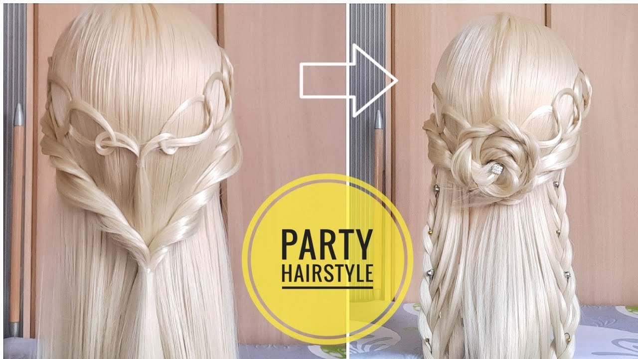 Party Hairstyle For Pakistani / Indian Wedding  || EasyHairstyles