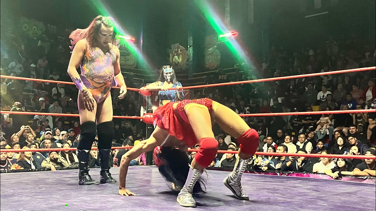 Guerra de géneros Lady Shani y Adelicious Vs Jessy Ventura y Black Andrómeda en la Arena Neza