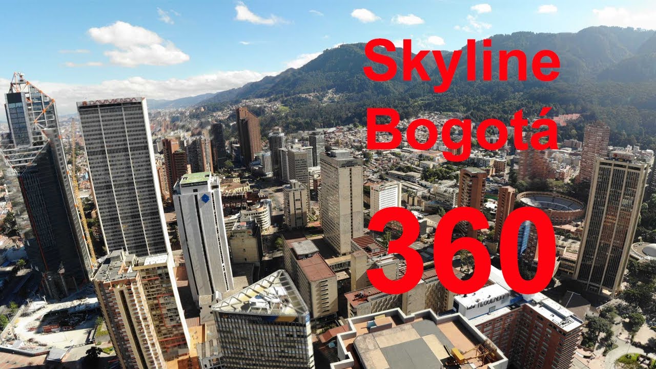Skyline International Center Downtown Bogot&aacute; 360 Panorama - Drone