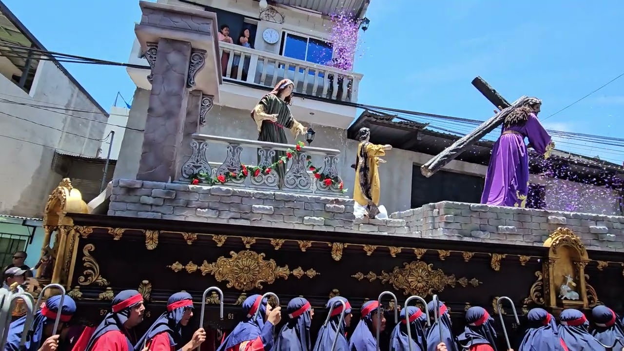 Procesion de Viacrucis de Jesus del Aposento, Viernes Santo Mixco 2025 Marcha Fúnebre》El Centurion