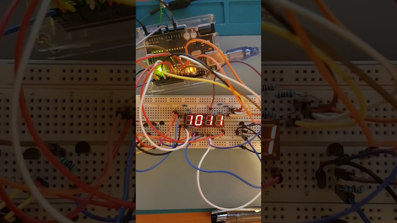 Drive 4 Digit 7 Segment Display Using Arduino