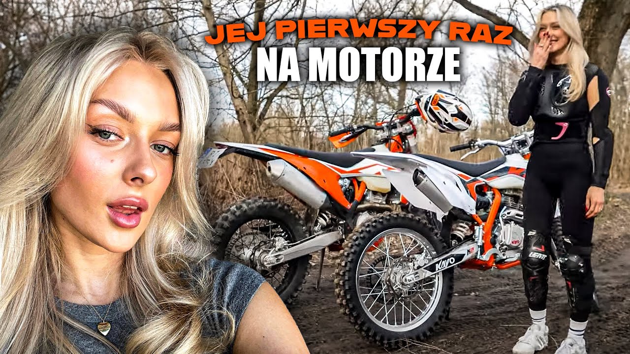 UCZĘ JEŹDZIĆ OLIWIE MISZTAL NA MOTOCYKLU