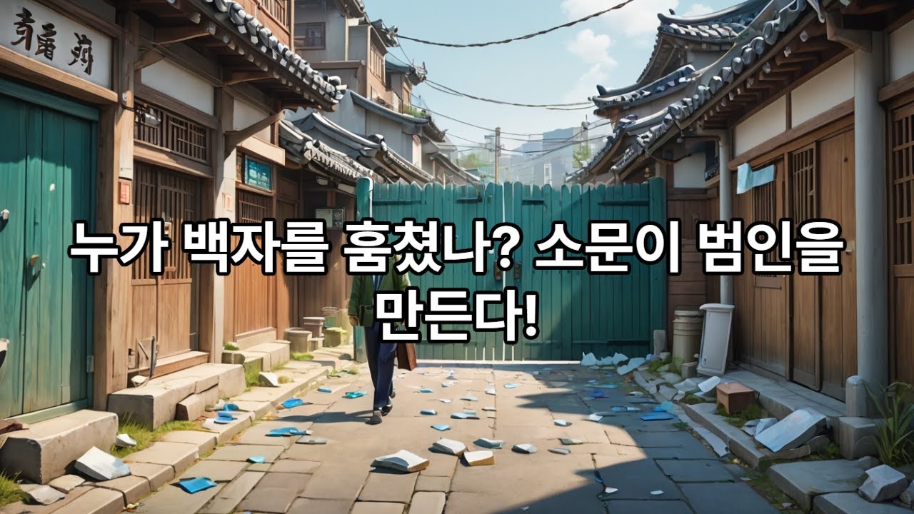 아무도 묻지 않았지만, 골목은 범인을 먼저 정해두었습니다