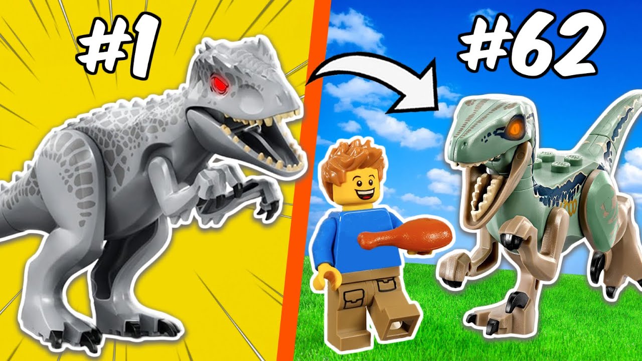 Я построил зоопарк динозавров из LEGO…