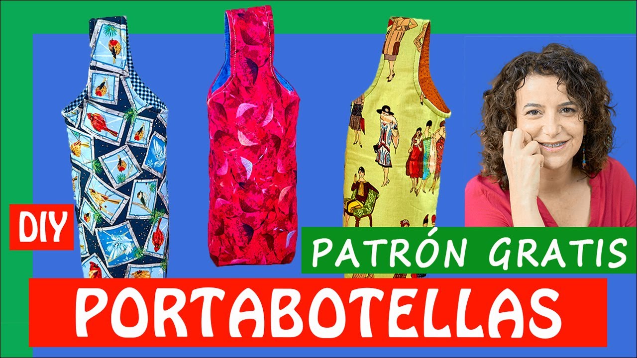 Cómo hacer 1 PORTABOTELLAS de tela | (FÁCIL) ✅⭐