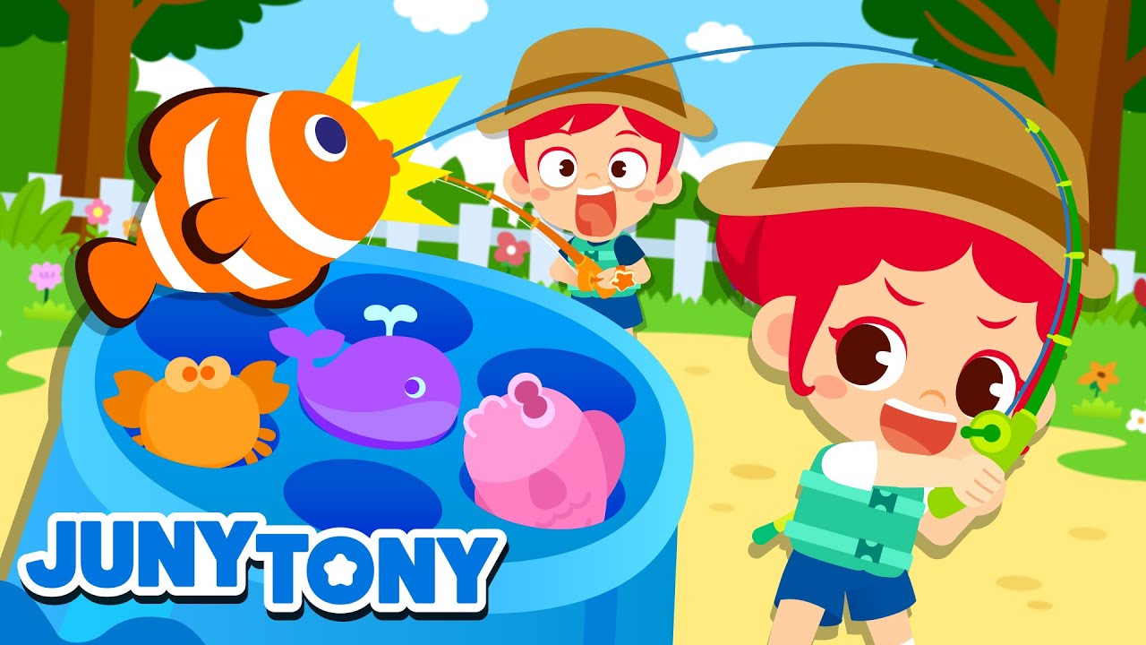 Vamos Pescar | Quantos Peixes! | M&uacute;sica Infantil | JunyTony em Portugu&ecirc;s