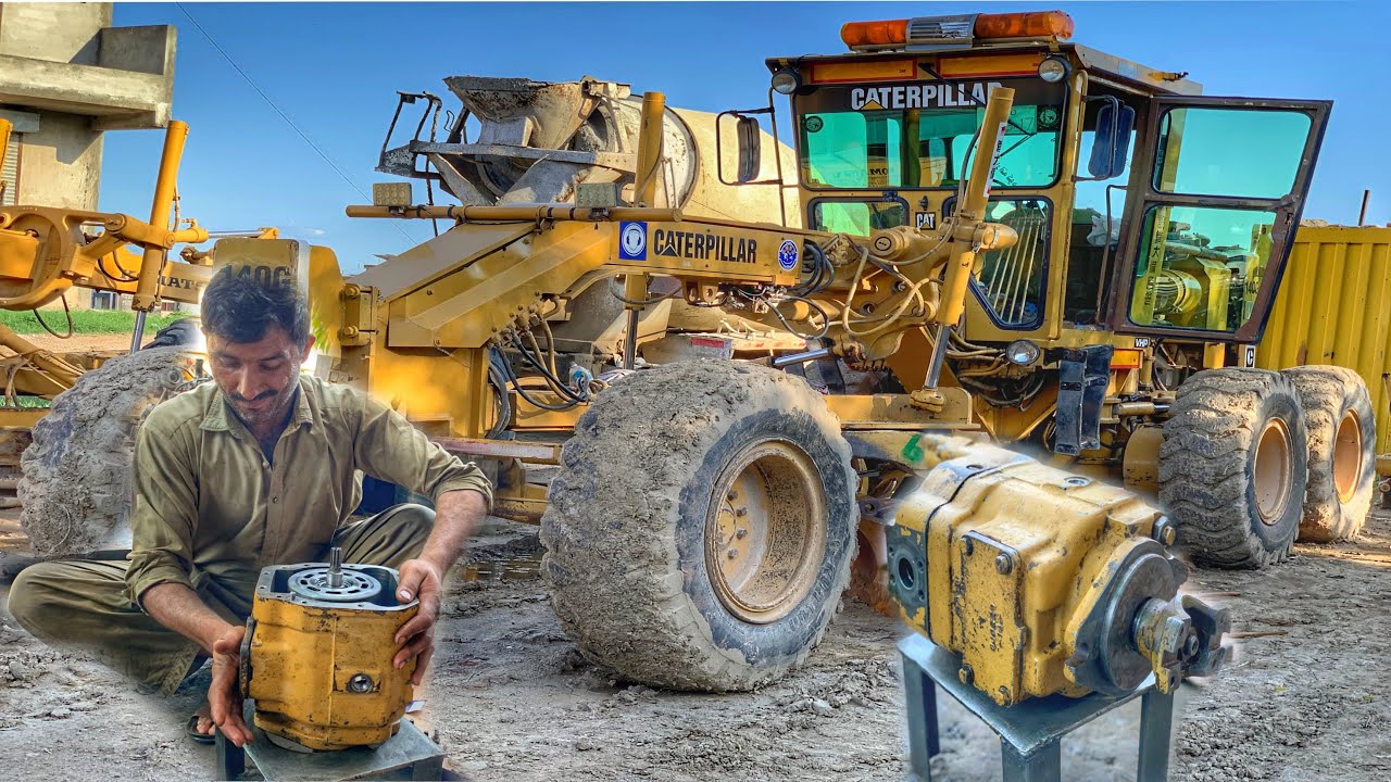 How Mechanic Rebuild Cat Grader 140G Hydraulic Pump With Brilliant Skills