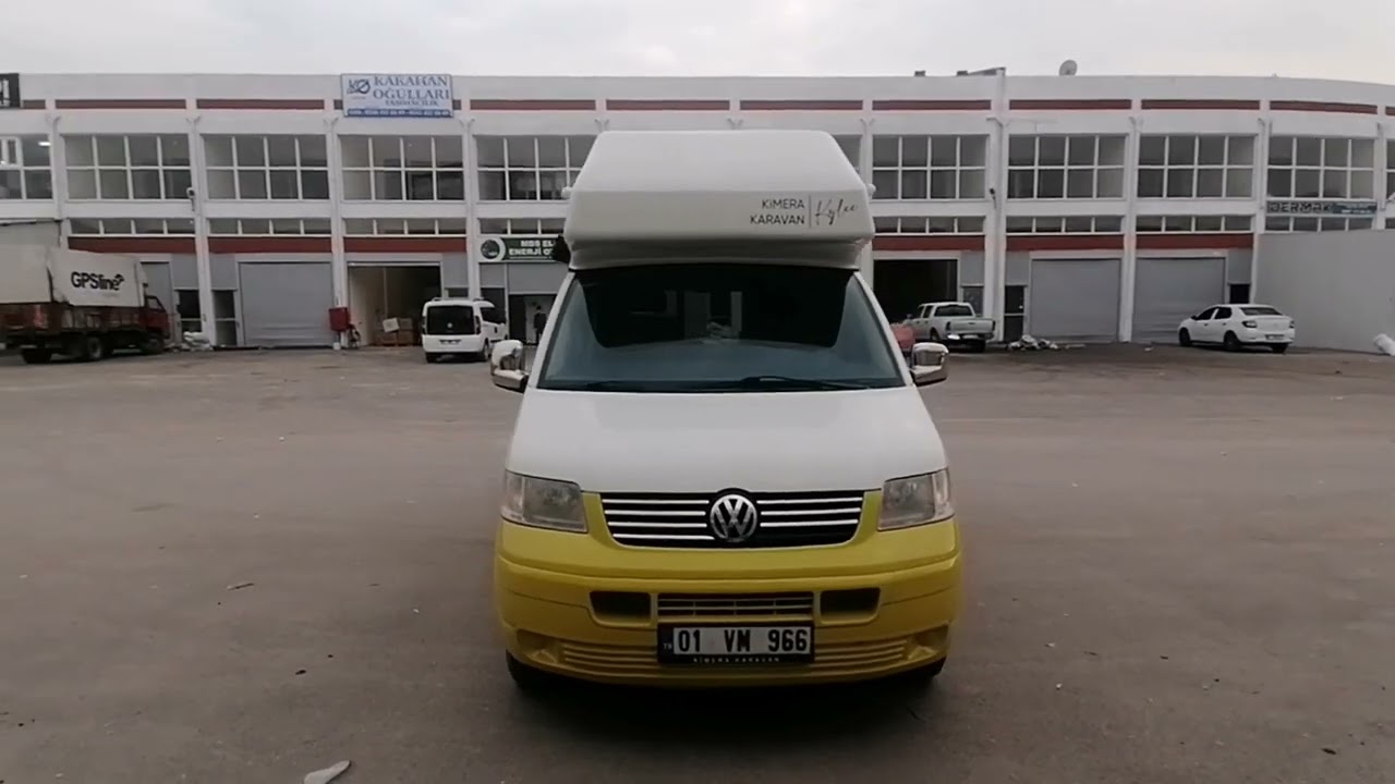 Türkiye'de ilk! Alkovenli yüksek tavan transporter camper karavan.