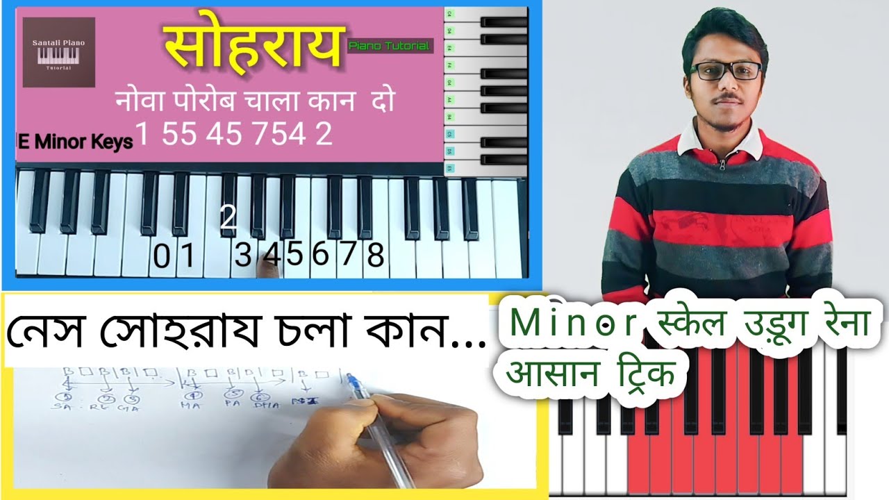 Nes Sohrai chala kan do| santali sohrai piano music #santalipianotutorial